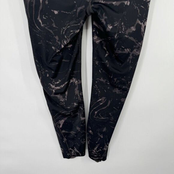Athleta Black Marble Print Leggings M - Picture 6 of 14